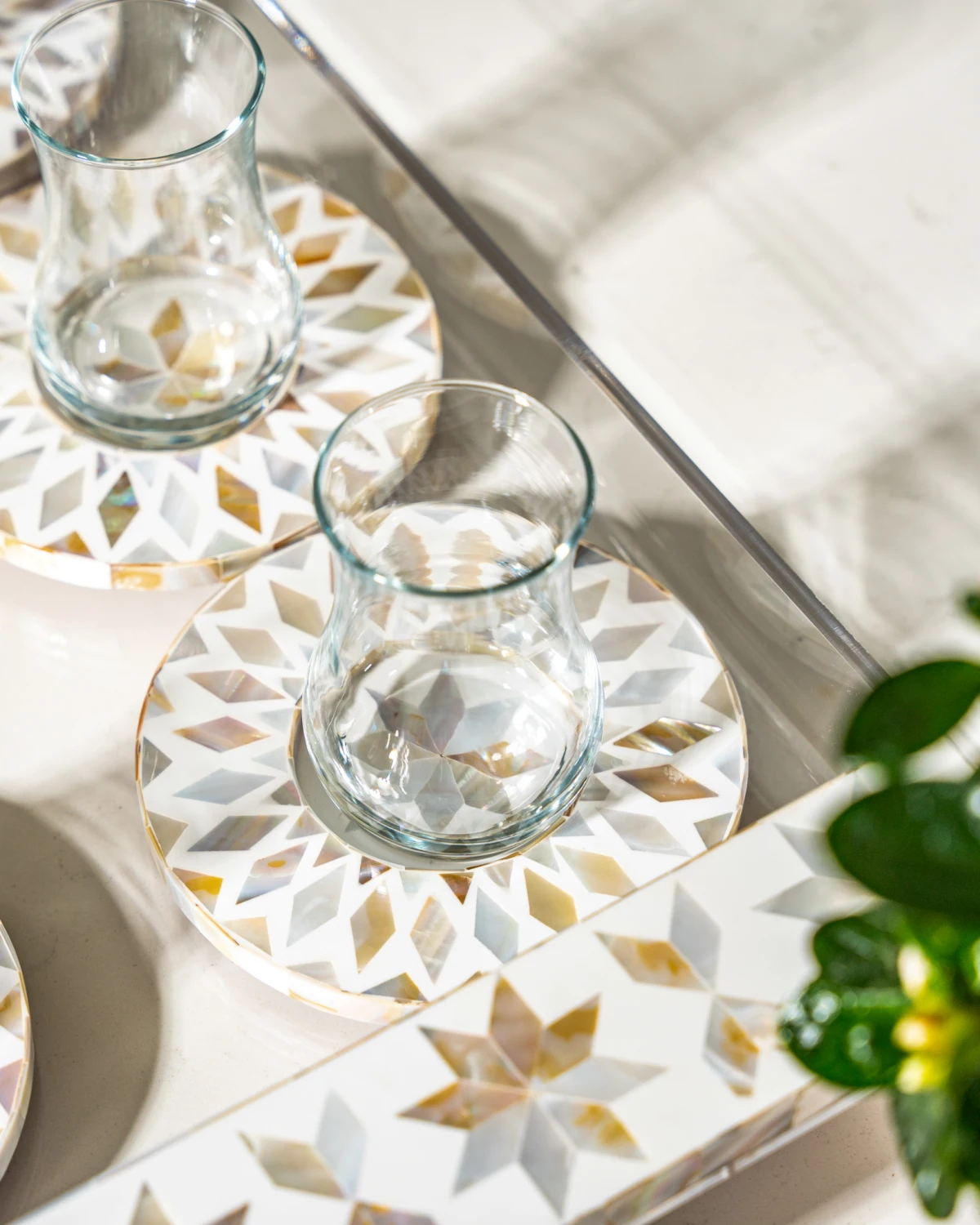 acrylic tray tea set star 2