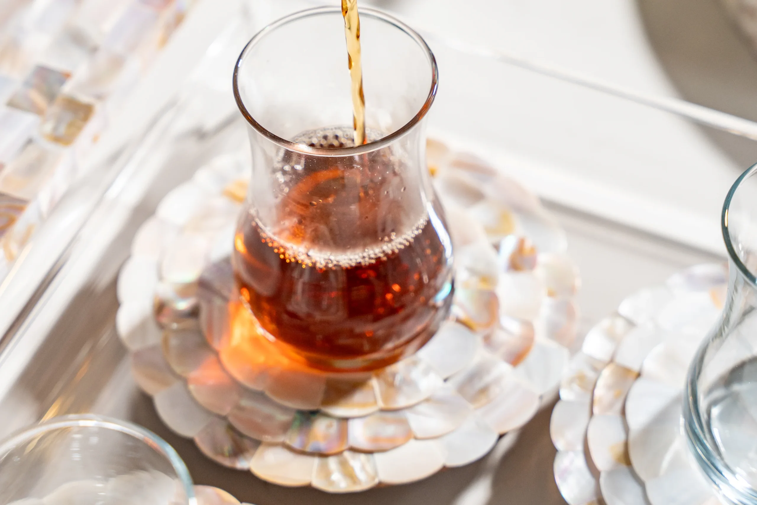 Plain Mother of Pearl Tea Set 3