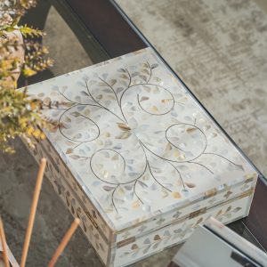 Floral Mother Of Pearl Box